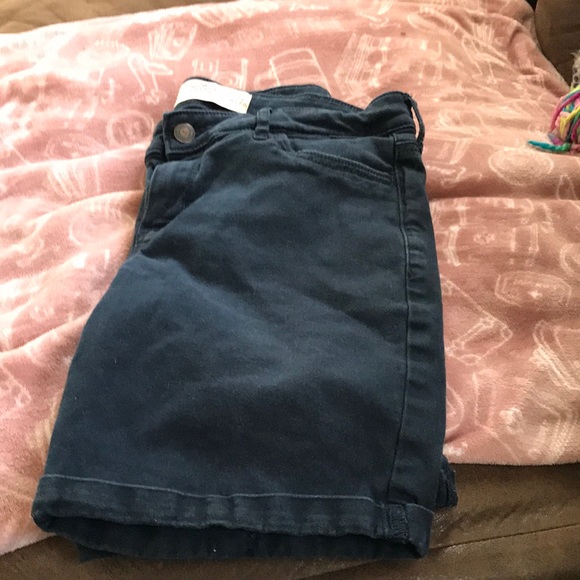 HOLLISTER BOY SHORTS LOW RISE NAVY BLUE SIZE 5 WAIST 27 GOOD CONDITION! - Picture 4 of 5